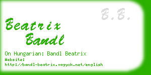 beatrix bandl business card